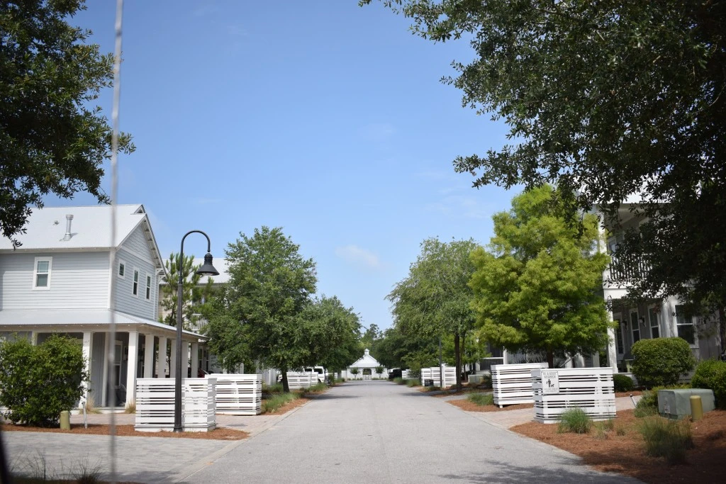Coastal cottages in The Village at Grayton Beach